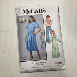 McCall’s Laura Ashley Dress Sewing Pattern M8569 Sizes 6 8 10 12 14 Easy